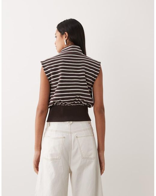 ASOS Multicolor Supersoft Sleeveless Roll Neck Top