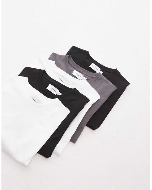 Topman – 5er-pack t-shirts in Multicolor für Herren