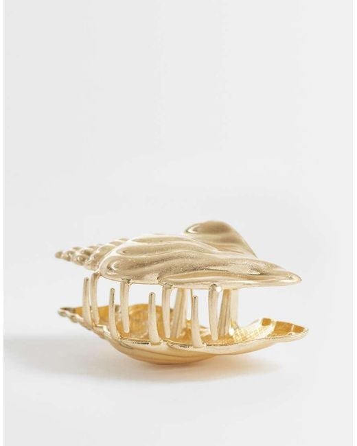 ASOS Natural Hair Claw Clip With Conch Shell Design