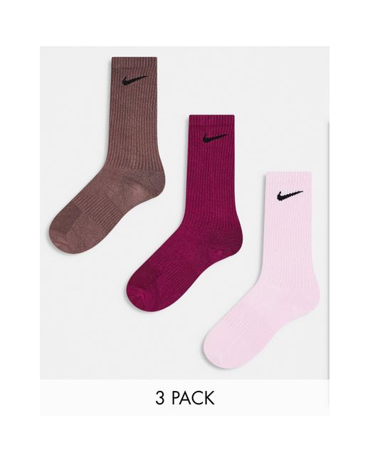 Nike – everyday plus – 3er-pack socken in Pink | Lyst AT