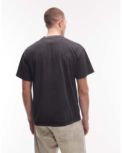 No Problemo Blue 100% Cotton T-shirt With Mini Logo for men
