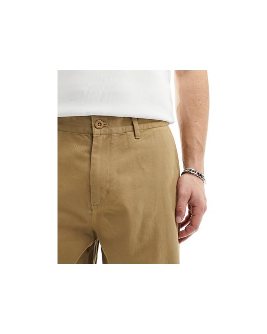 Fred Perry Black Straight Leg Twill Pants for men