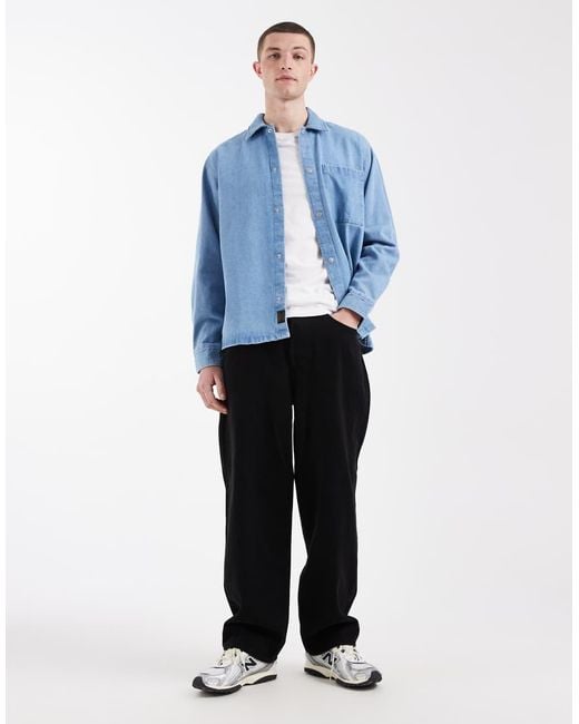 Jack & Jones Blue Denim Overshirt for men