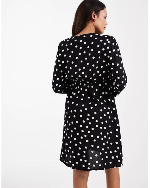 Mama.licious Black Mamalicious Maternity Button Front Nursing Friendly Mini Dress