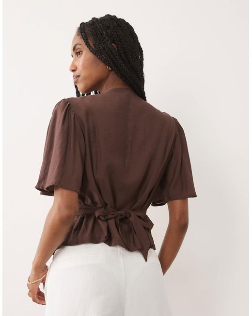 Threadbare Brown – bluse