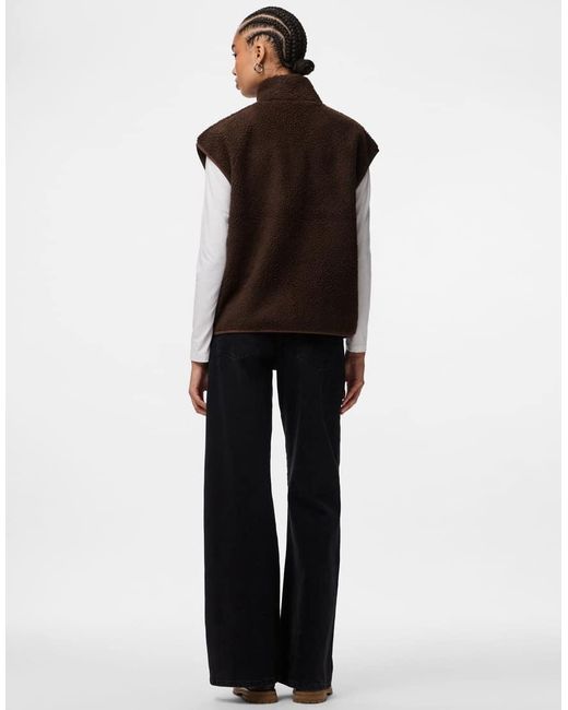 Pieces Bodywarmer in het Brown