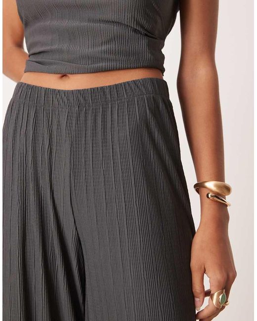 ASOS Multicolor Co-Ord Pleat Mesh Straight Leg Trouser