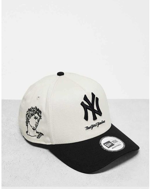 KTZ White Ny Yankees Mythical E Frame Contrast Peak Cap