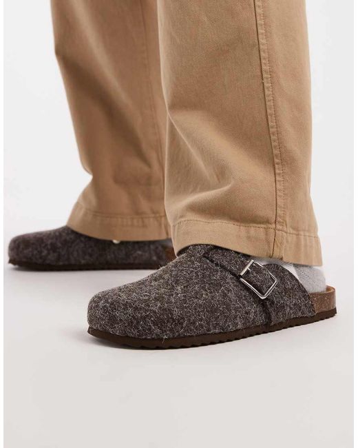 ASOS Brown Mule Loafers for men