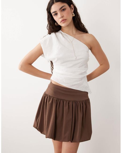 ASOS Natural Bubble Mini Skirt
