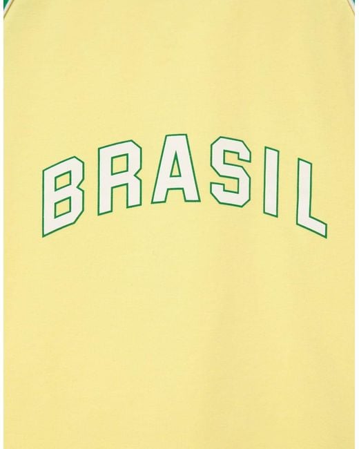 Pull&Bear Green Slim Fit Brazil Graphic T-shirt