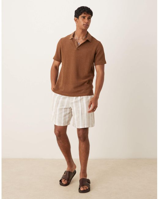 Mango – polohemd in Brown für Herren