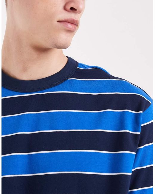ASOS Blue Heavyweight Relaxed T-Shirt for men