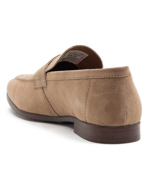 Thomas Crick Brown Harley Loafer Suede Leather Slip-On Loafer Shoes for men