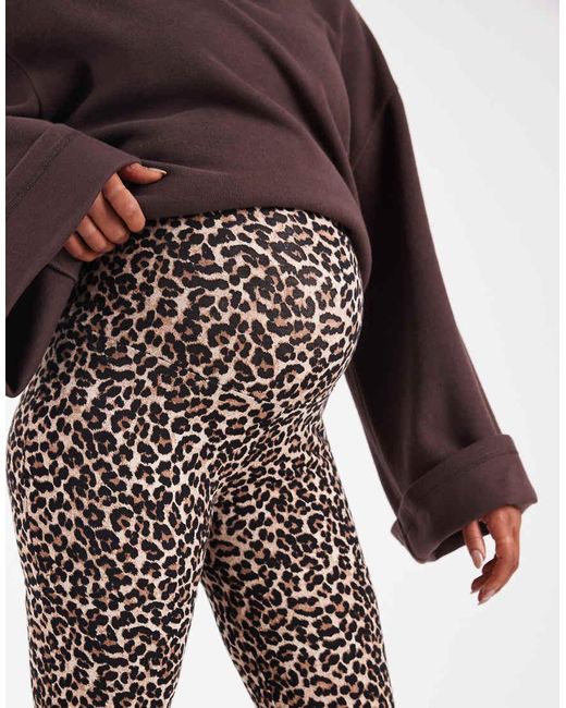 Pack De 2 Pantalones De Campana De Color Negro Y Con Estampado Animal De ONLY de color Purple
