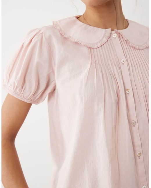 Cotton On Natural Babydoll Blouse