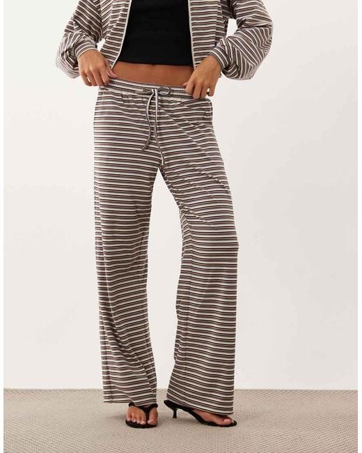 Missy Empire Natural Relaxed Drawstring Trouser Co-Ord