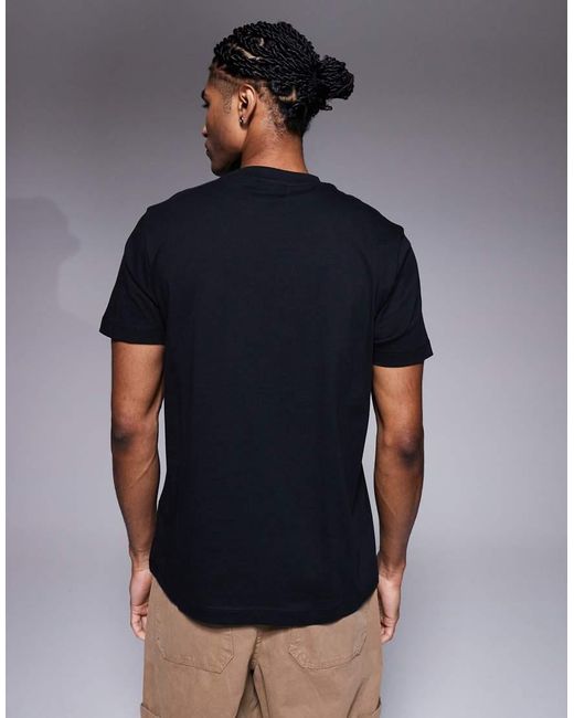 ASOS Gray Regular Fit T-shirt With Text Chest Print for men