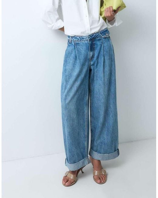 ASOS Blue 80s Pocket Detail Jeans