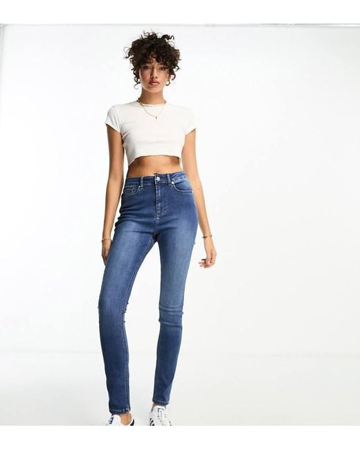 Don't Think Twice Blue Dtt Tall Erin Hourglass Sculpt Skinny Jeans