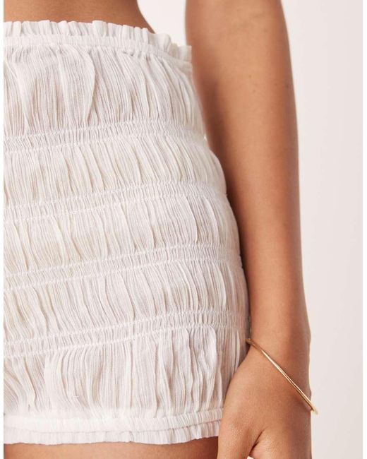 ASOS Natural Shirred Knicker Short