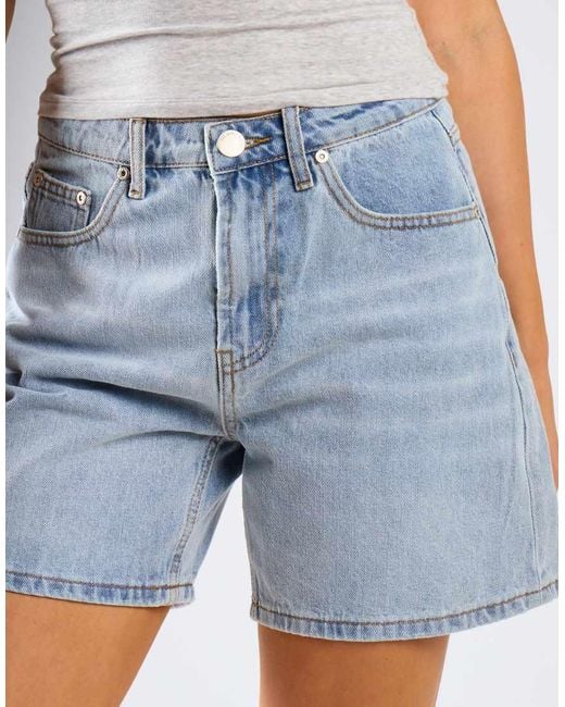 Glamorous Blue Slim Fit Stretchy Denim Short
