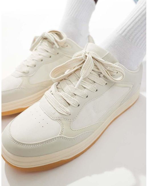 Bershka Blue Tonal Panel Trainer for men