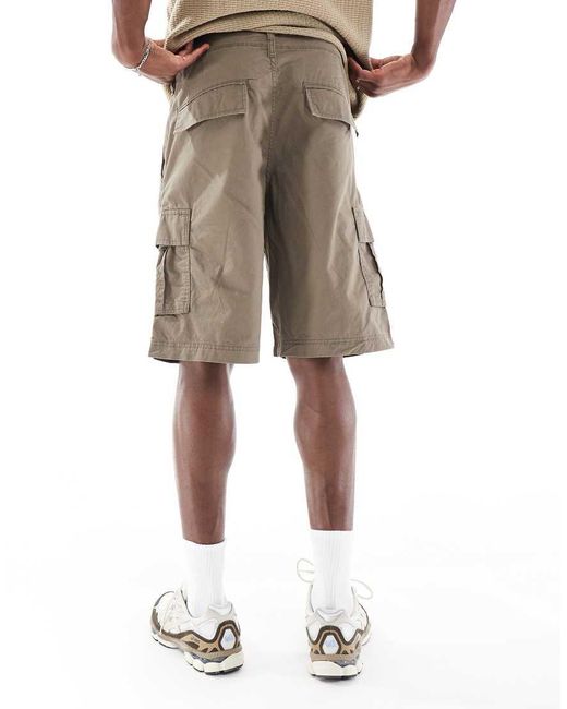 Pack De 2 Pantalones Cortos Cargo Caquis Y Color Crema De -Verde Jack & Jones de hombre de color Natural