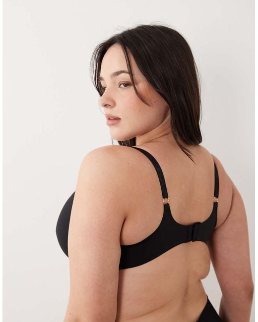 ASOS Black Asos Design Curve Carla Smoothing Underwired Bra