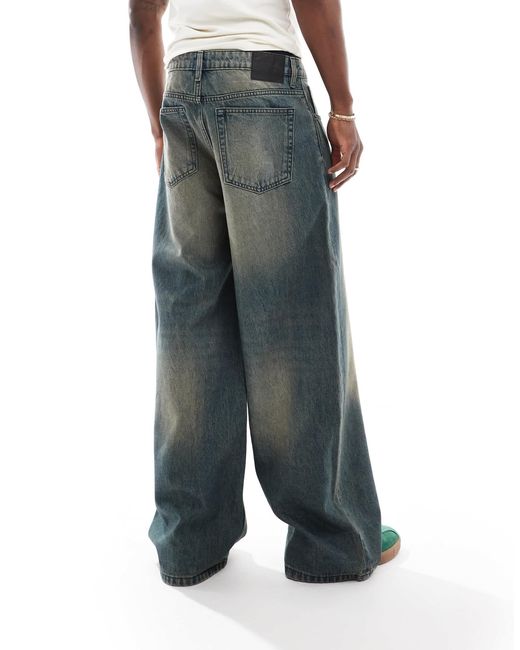 Cotton On – superweite jeans im y2k-stil in White für Herren