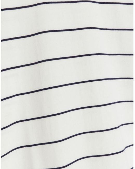 River Island White Regular Fit Ri Studio Stripe T-shirt for men