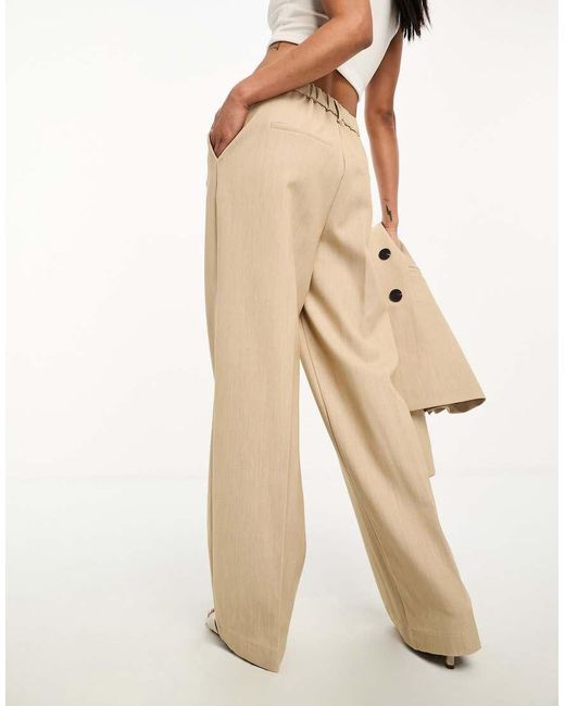 Y.A.S Natural Tailored Wide Leg Trouser Co-Ord