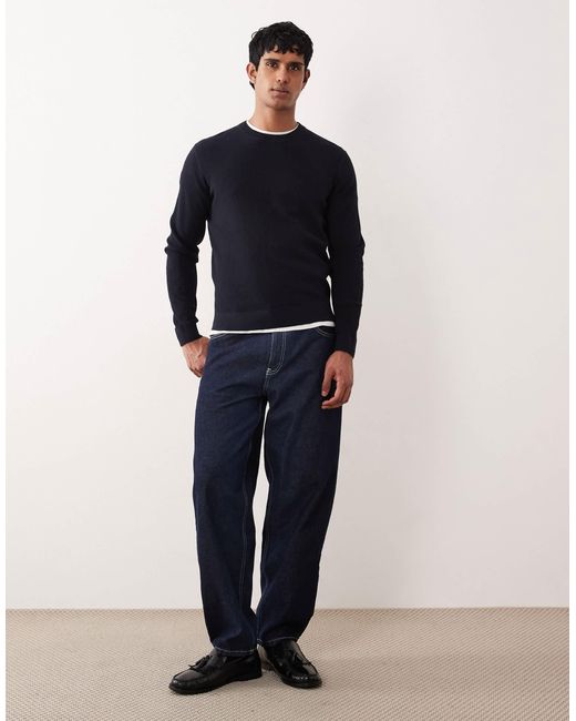 Pull ras Mango pour homme en coloris Blue