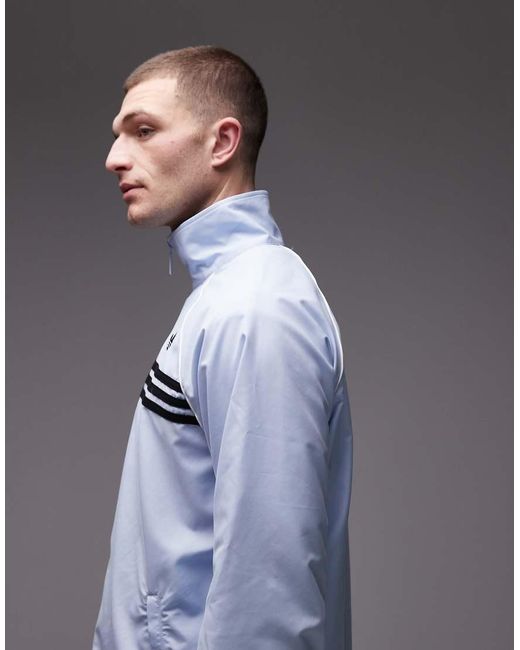 Adidas Originals Gray Chest Stripe Track Top
