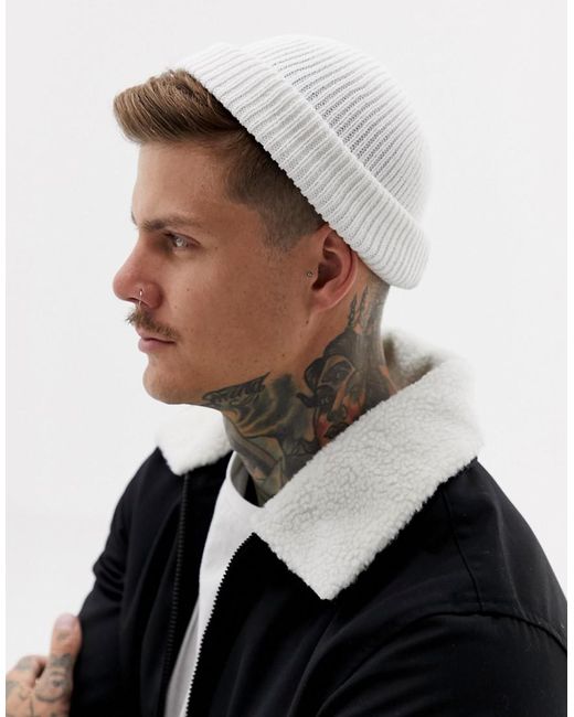 ASOS Synthetic Mini Fisherman Beanie In 
