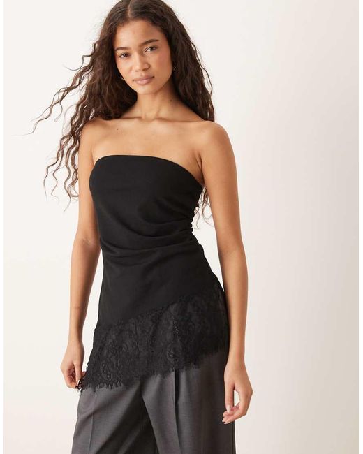 Gina Tricot Black Lace Tube Top