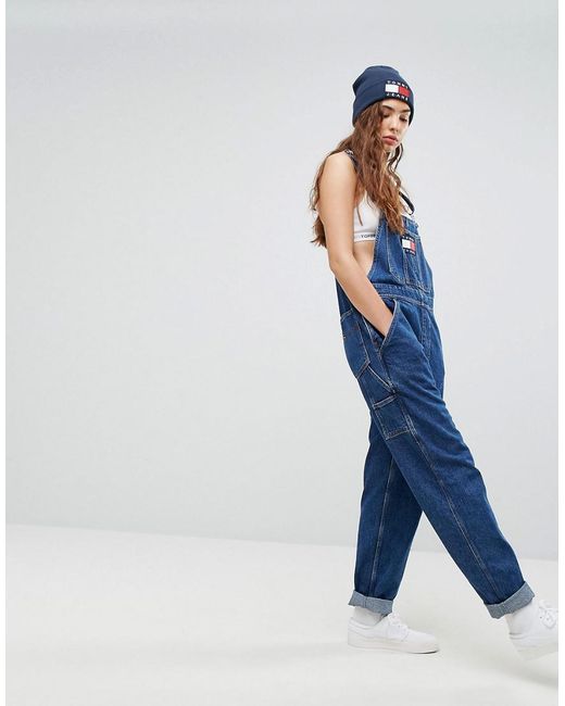 Tommy Hilfiger Blue Tommy Jeans 90s Capsule Dungaree