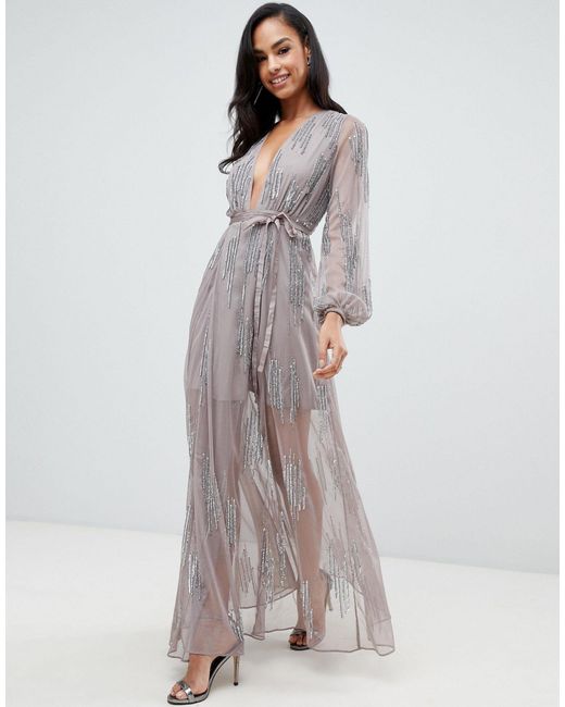 coast acacia textured maxi dress