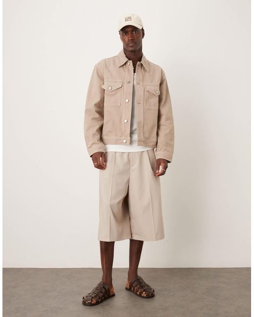 ARKET Natural Rigid Denim Trucker Jacket for men