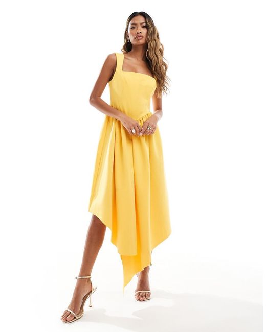 Elliatt Yellow Myola Midi Dress