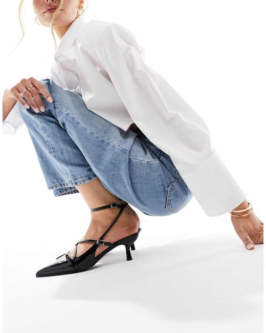 Asos Design Wide Fit Blue Asos design – scottie – schuhe