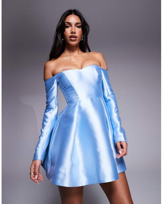 Vestito Corto Strutturato Tenue di Forever New in Blue