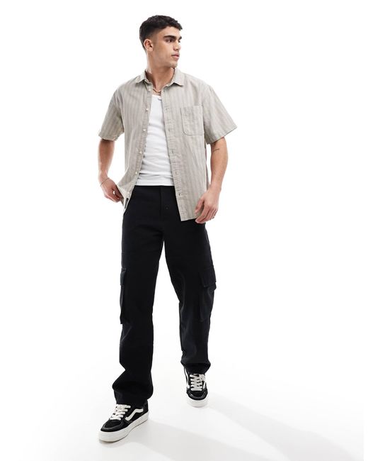 Lawson - chemise à manches courtes et rayures - brouillard londonien/glaçage citron Vans pour homme en coloris Natural