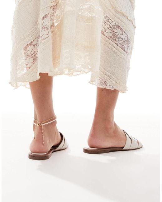 Pull&Bear Natural Braided Sandal