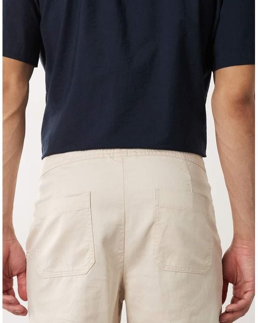 SELECTED Blue Elasticated Waistband Shorts for men