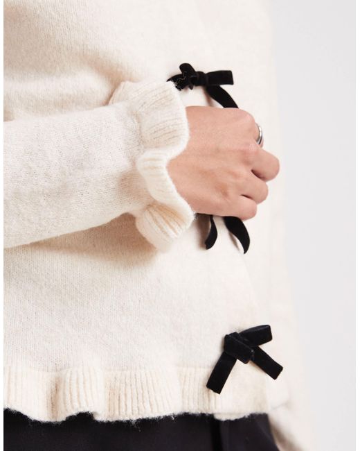 Threadbare White – strickjacke