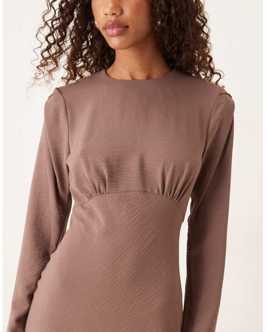 ASOS Natural Bias Bust Detail Maxi Dress