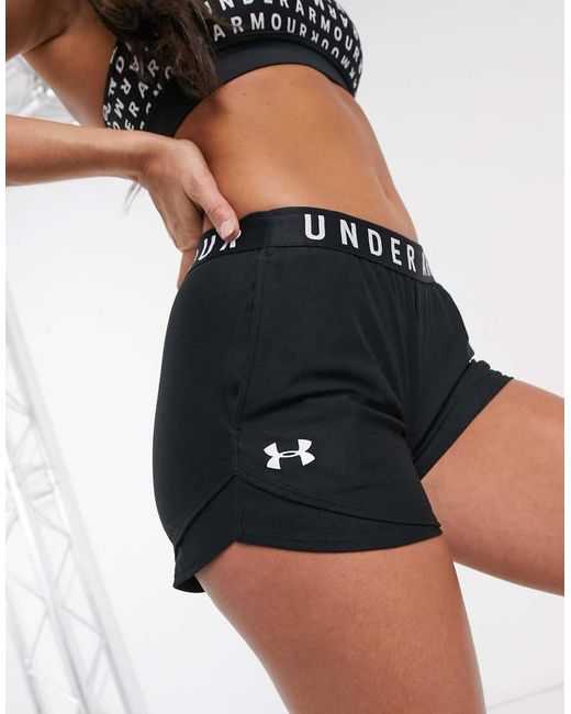 Under Armour Black Training Play Up 3.0 Shorts