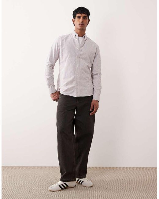 Mango Red 100% Cotton Shirt for men