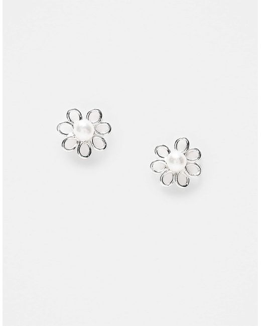 Kingsley Ryan Multicolor – blumen-ohrstecker aus sterling mit perlendetail